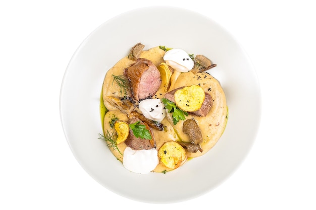 Farfurie apetisantă cu mâncare gătită